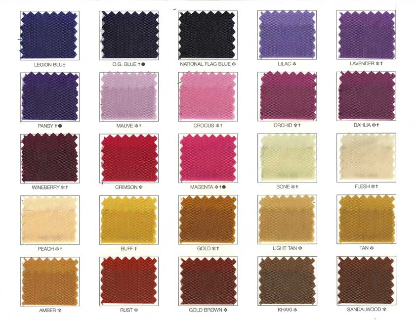 Shades Of Purple Colour Chart